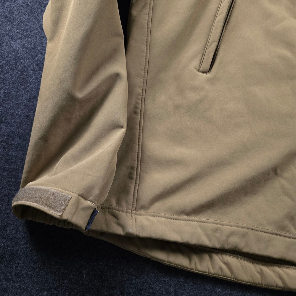 Rothco Tactical Hooded Soft Shell Jacket Coyote Brown Fleece Military Men's XL - Picture 16 of 16